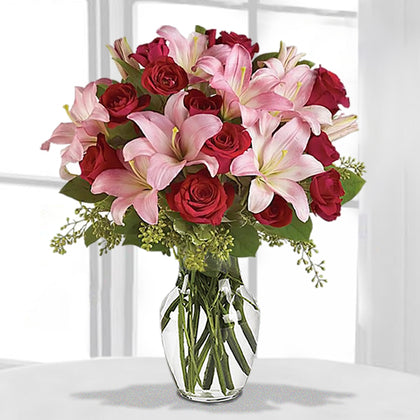Lavish Love Bouquet with Long Stemmed Red Roses