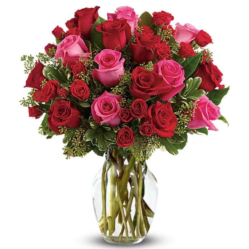 True Romance Bouquet with Red Roses