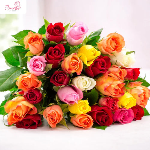 Sweet 16 Mix Color Roses Bouquet